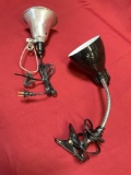 Portable Clip-on Reading lamps, both work