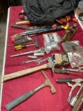 Backpack and assorted tools/ items. Over 30 pieces