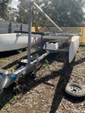 1986 Nacra 21' Catamaran with Calkins trailer CF 6904 JW