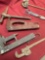 Ridgid Reamer, Delta meter gage, scissors, wrench, stapler, Spot Nails gun, 6 pieces