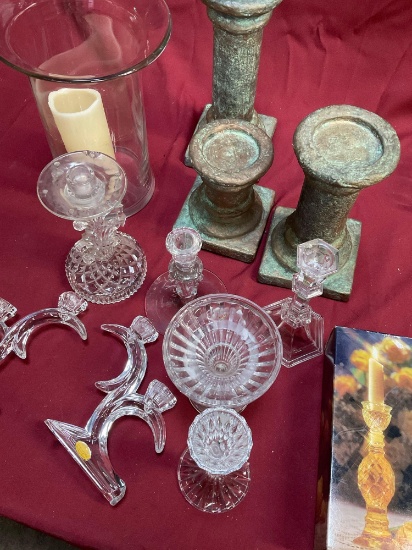 Assorted candle holders. 12 pieces