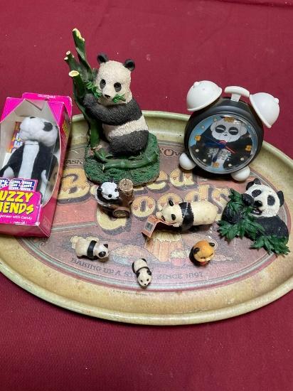 Panda items & Baked Goods tray. 10 pieces