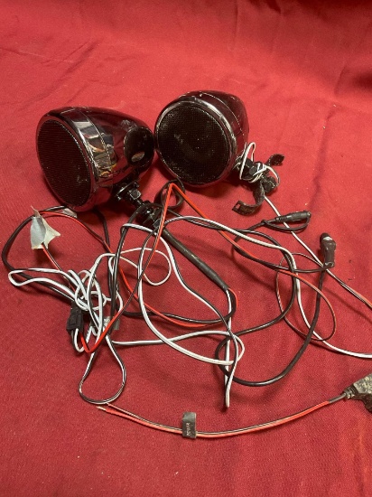 Audio motorcycle speakers