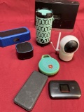IHome IA90 speaker charger, Moxee hot spot, assorted speakers, 8 pieces no cords