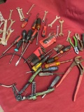 Assorted tools. Over 40 pieces