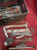 Assorted tools/ items. Over 30 pieces, crate not included