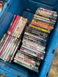 Assorted DVDs. 50 pieces includes tub