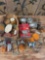 Assorted tail lights. parts, etc. Over 25 pieces