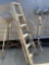 Clothing Rack, Aluminum Ladder, Tri-pod Work light, 3 pieces