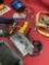 Assorted car items, radios, jumper cables, straps, etc. 12 pieces