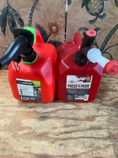 2 gallon gasoline containers. 2 pieces