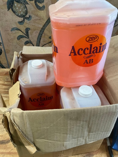 4) Acclaim 1 gallon each, liquid antibacterial, hand soap. Expiration 2025