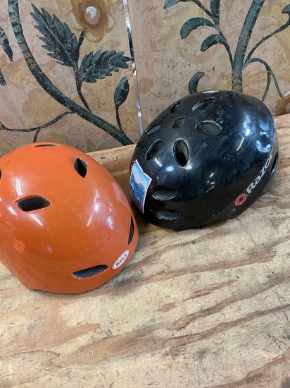 Bell & Razor helmets. 2 pieces
