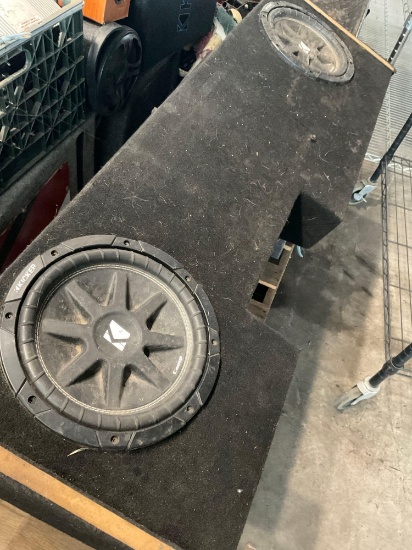 10" Kicker Comp dual subwoofer. Box 15" x 51" x 9"