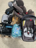 Assorted child's vehicle items. Cosco booster seat, car seat, etc. 5 pieces