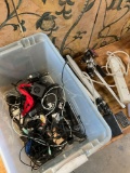 Large lot. Assorted cables, wires, cell phone items, etc
