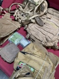 Military Backpacks, thermal guard, pouch, water pack. 5 pieces