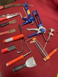 Assorted painters tools/ items. 13 pieces