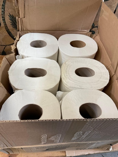 Center pull towels. 6 rolls in box