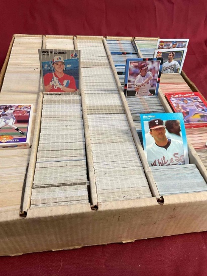 Thousands of collectible baseball cards