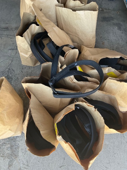 Large lot. Over assorted liner /reinforced web duty belts. 70 pieces