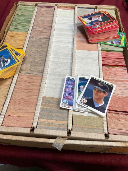 Thousands of collectible baseball cards