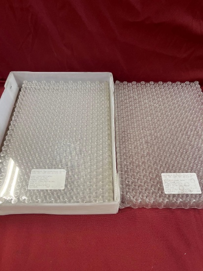 West Pharmaceutical, glass , 3ml, 3mm vials. each pack has 447 ipieces. 2 packs