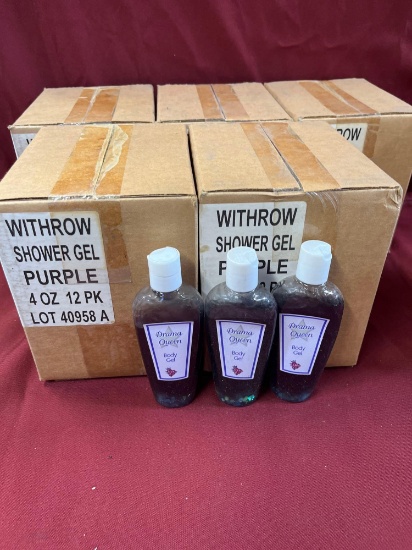 5 cases, 12 ok, 4 oz each Drama Queen shower gel