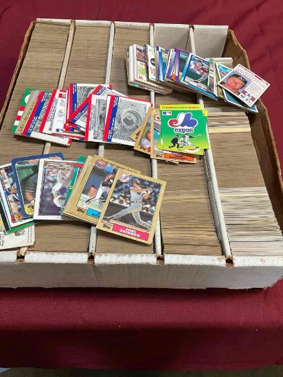 Thousands of collectible baseball cards