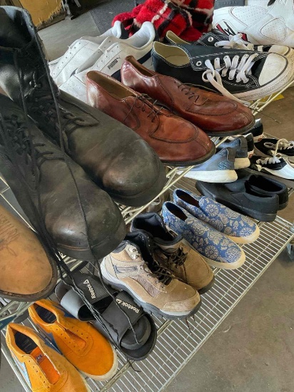 Assorted size, styles & brands of shoes, 19 pairs
