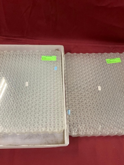 New glass vials 2 packages, 400 pieces in each package, no info on size