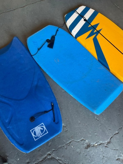 Boogie boards. 3 pieces