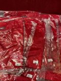 New, individually packed, small, men's, medium, red jersey. 25 pieces