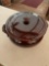 Terracotta Glazed soup bowl with lid. 8