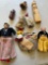 Vintage assorted dolls and figurines. 9 dolls