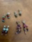 Hand crafted earrings. 4 pairs