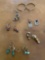 Assorted custom earrings. 7 pairs