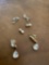 Assorted custom earrings. 3 pairs
