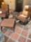 Mallin patio rocking swivel chairs with ottoman, 20
