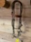 Dr Bristol snaffle with leather headstall and reins plus driving snaffle with leather headstall