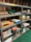2 ) Shelving units and contents. Crates, swing, assorted bowls, games, etc