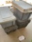 Assorted storage bins. 4 pieces