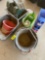 Lot of assorted Feed buckets & scoops