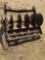 Antique bottom plow, used as yard art.