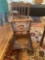 Antique foldable baby high chair with wheels