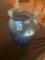 Vintage Blenko hand blown glass vase. 10
