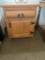 Single drawer and door night stand with metal hardware. 27