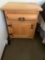 Single drawer and door night stand with metal hardware. 27