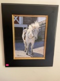 Framed signed Horse wall art. 18