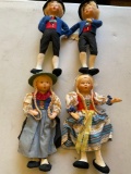 Vintage Baitz dolls one has no tag. 4 pieces